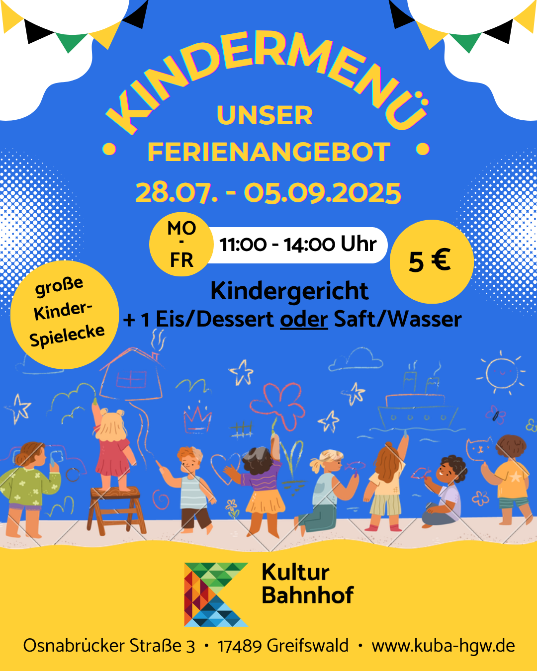 Ferienangebot: Kindermenü
