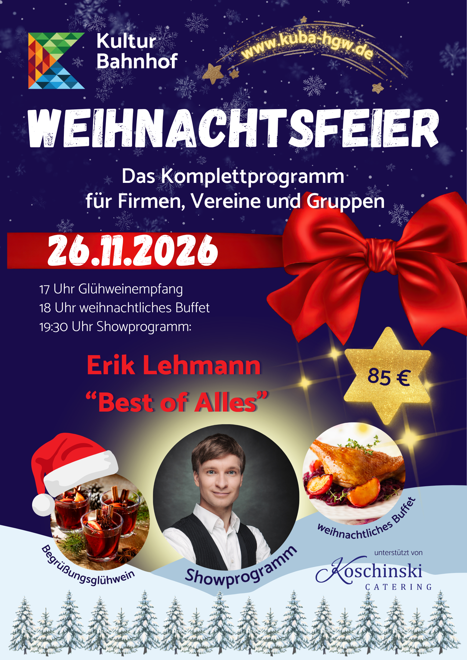 Weihnachtsfeier-Angebot