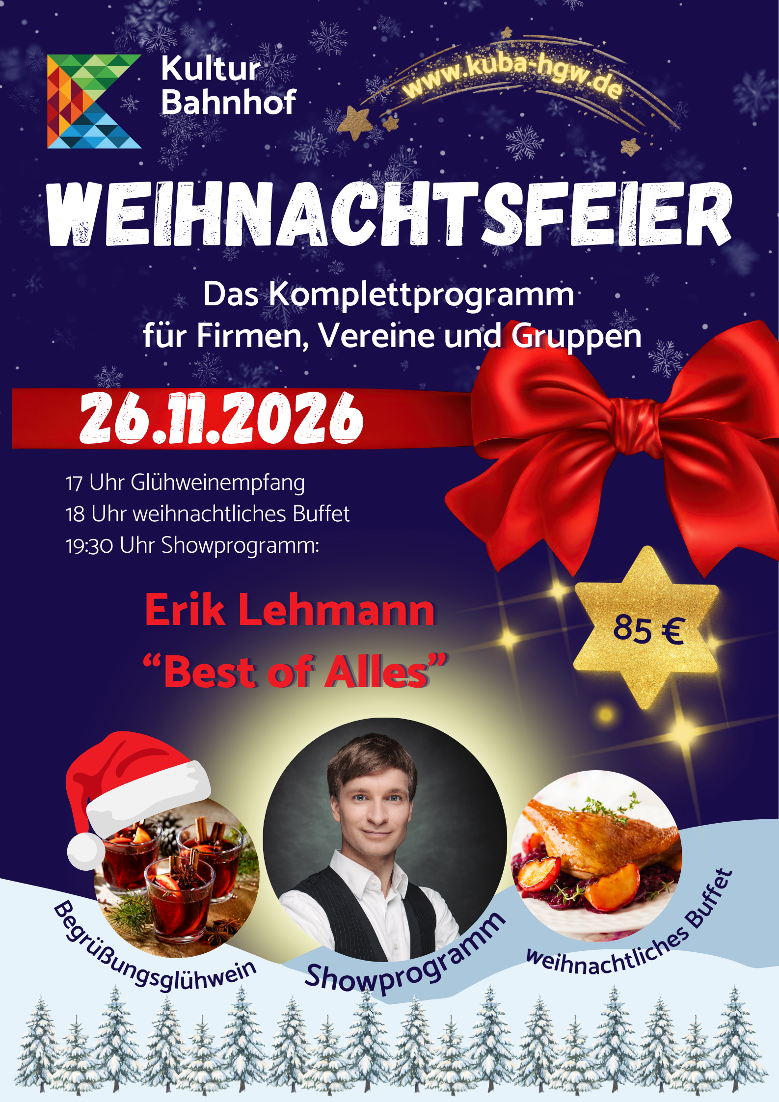 Weihnachtsfeier-Angebot
